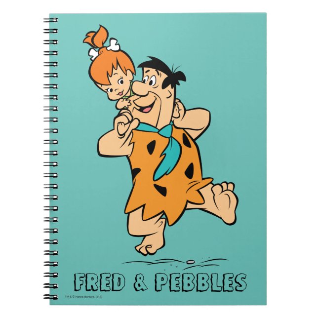 Die Steine | Fred & Pebbles Flintstone Notizblock (Vorderseite)