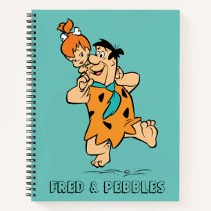 Die Steine Fred & Pebbles Flintstone Notizbuch