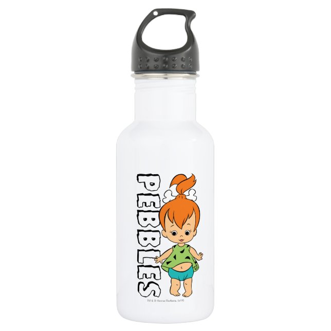 Die Steine | Kies Flintstone Edelstahlflasche (Vorderseite)