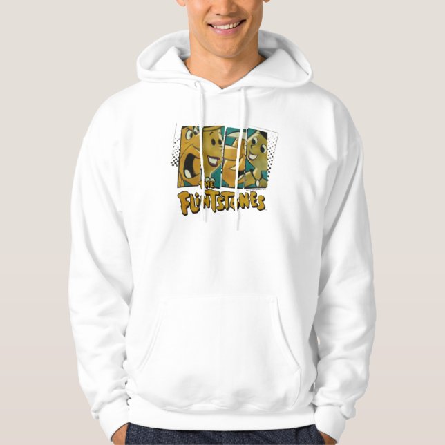 Die Steine | Retro-Comic-Zeichenfelder Hoodie (Vorderseite)