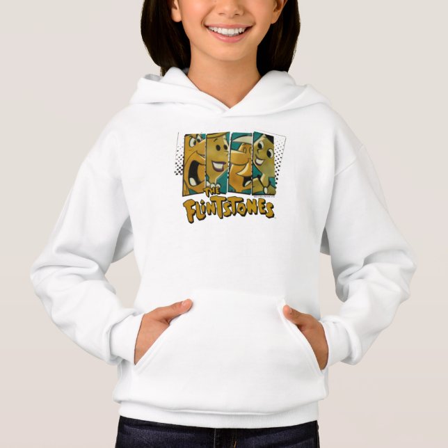 Die Steine | Retro-Comic-Zeichenfelder Hoodie (Vorderseite)