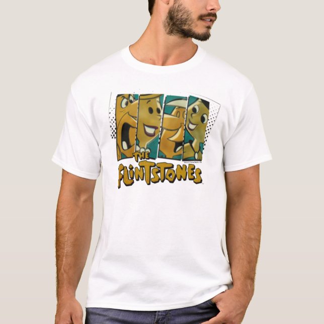 Die Steine | Retro-Comic-Zeichenfelder T-Shirt (Vorderseite)