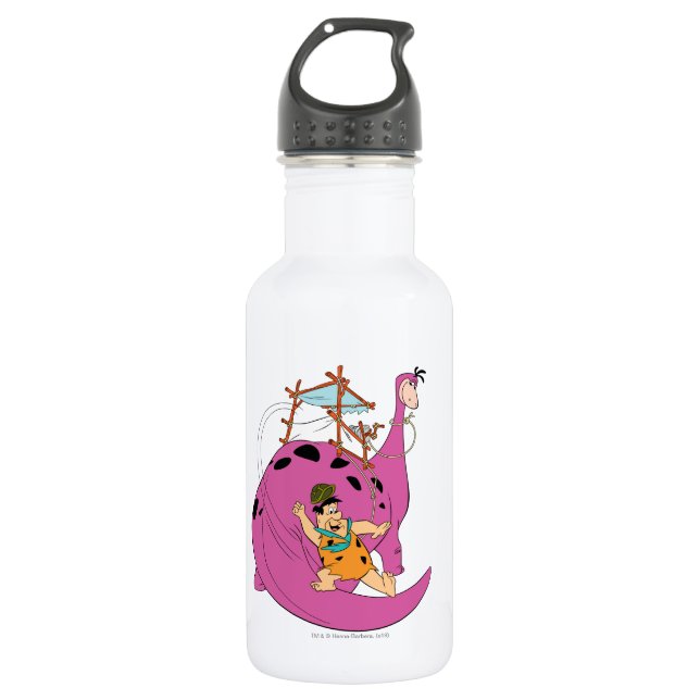 Die Steine | Rutschgefahr Schwanz Edelstahlflasche (Vorderseite)