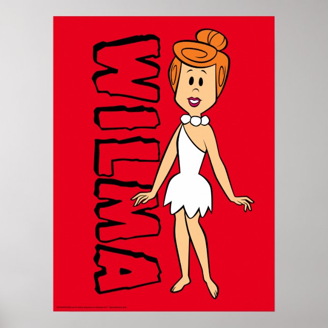Die Steine | Wilma Flintstone Poster (Vorne)