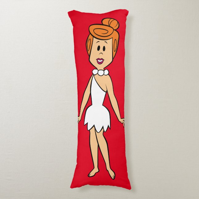 Die Steine | Wilma Flintstone Seitenschläferkissen (Vorderseite Vertikal)