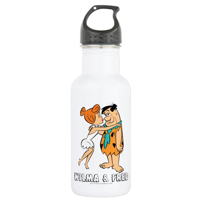 Die Steine | Wilma Kissing Fred Edelstahlflasche (Vorderseite)