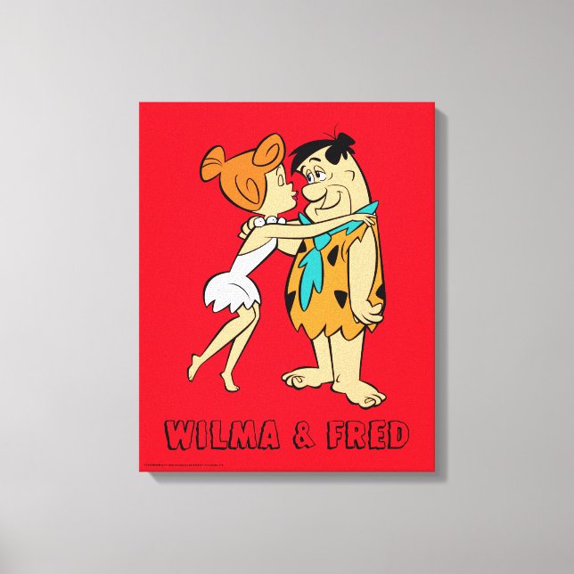 Die Steine | Wilma Kissing Fred Leinwanddruck (Vorderseite)