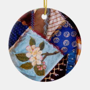 Die Steppdecke der nähenden - Patchwork - Keramikornament