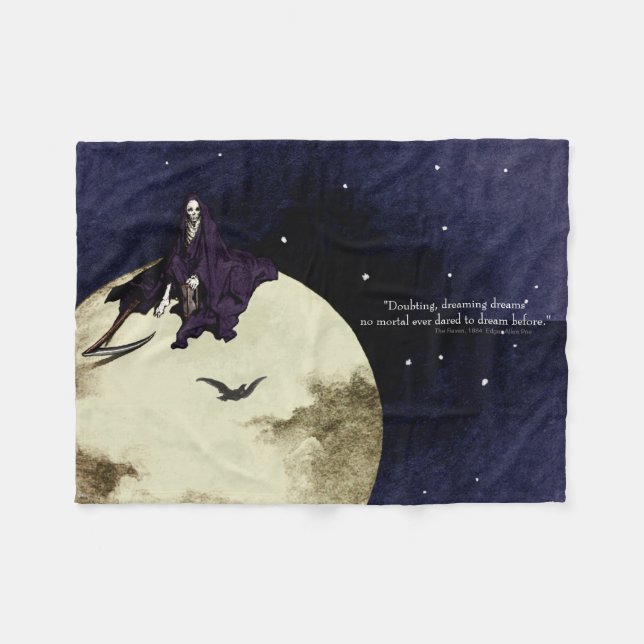 Die Sterblichkeit und der Mond Fleecedecke (Vorderseite (Horizontal))