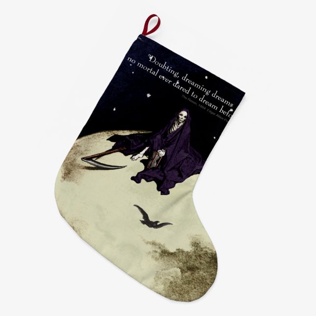 Die Sterblichkeit und der Mond Großer Weihnachtsstrumpf (Vorderansicht (hängend))
