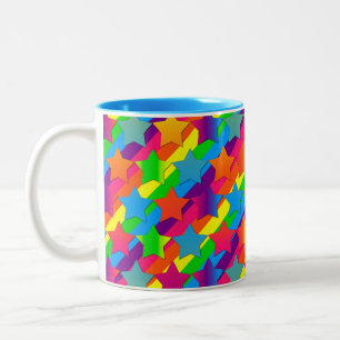Die Sterne auf der Tasse "Streifen-Zwei"