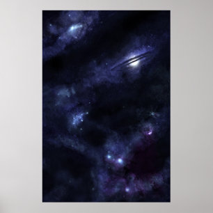 Die Sterne bei Nacht - alt Poster