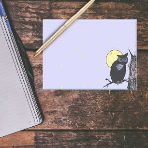 Die Sterne des Schwarzen Owl Tree Post-it Klebezettel