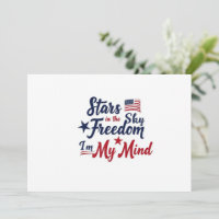 Die Sterne im Sky 4. Juli - Patriotisches Zitat
