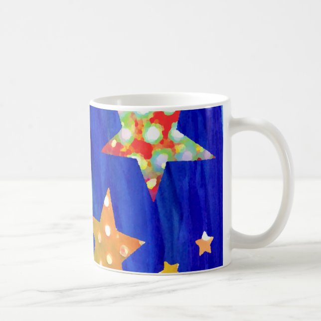 Die Sterne in der hellen Himmel-Tasse Kaffeetasse (Rechts)