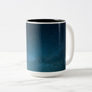 Die Sterne in der Nacht Zweifarbige Tasse