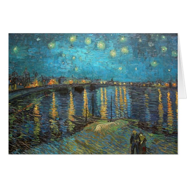 Die sternenklare Nachtrhone-Kunst (Vorderseite (Horizontal))