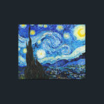 Die Sternennacht (1889) Leinwanddruck<br><div class="desc">Die Sternennacht (1889) von Vincent Van Gogh.</div>