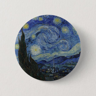 Die Sternennacht 1889 Vincent van Gogh Button
