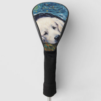 Die Sternennacht - Great Pyrenäen Welpen Hund 003 Golf Headcover