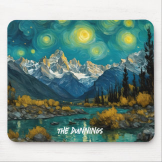 Die Sternennacht im Rocky Mountains Mousepad