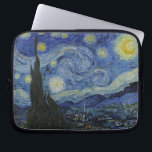 Die Sternennacht Laptopschutzhülle<br><div class="desc">Die Sternennacht von Vincent van Gogh. Die Starry Night ist ein Gemälde des niederländischen Post-Impressionisten Vincent van Gogh. Das Bild zeigt den Blick abends außerhalb seines Sanitärraums, obwohl es tagsüber aus dem Gedächtnis gemalt wurde. Der mittlere Teil zeigt das Dorf Saint-Rémy unter einem wirbelnden Himmel, mit Blick vom Asyl Richtung...</div>