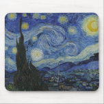 Die Sternennacht Mousepad<br><div class="desc">Die Sternennacht von Vincent van Gogh. Die Starry Night ist ein Gemälde des niederländischen Post-Impressionisten Vincent van Gogh. Das Bild zeigt den Blick abends außerhalb seines Sanitärraums, obwohl es tagsüber aus dem Gedächtnis gemalt wurde. Der mittlere Teil zeigt das Dorf Saint-Rémy unter einem wirbelnden Himmel, mit Blick vom Asyl Richtung...</div>