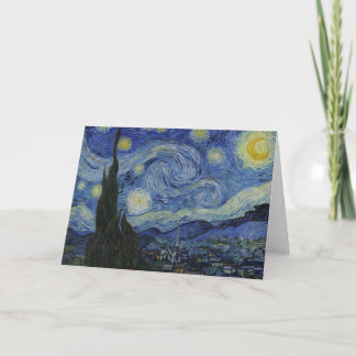 Die Sternennacht, Ölmalerei, Vincent Van Gogh Dankeskarte