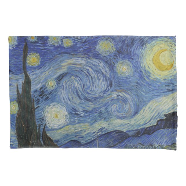 Die Sternennacht, Ölmalerei, Vincent Van Gogh Kissenbezug (Vorderseite)