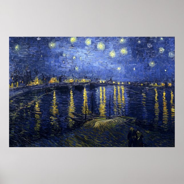 Die Sternennacht (van Gogh) Poster (Vorne)