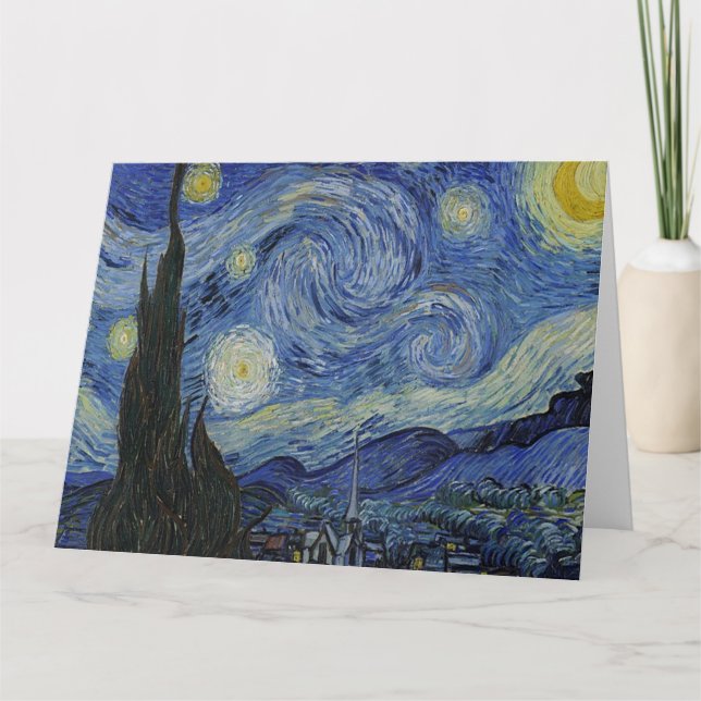 Die Sternennacht von Van Gogh Karte (Vorderseite)