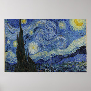 Die Sternennacht von Van Gogh Poster