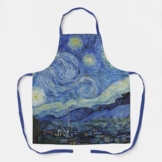 Die Sternennacht von Van Gogh Schürze (Vorderseite)