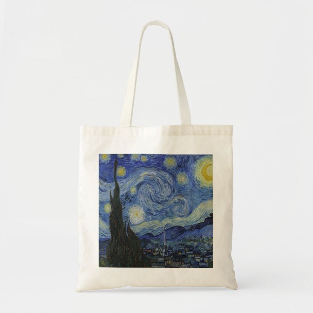 Die Sternennacht von Van Gogh Tragetasche (Vorne)
