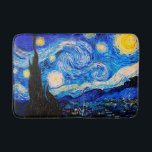 Die Sternennacht von Vincent Van Gogh Badematte<br><div class="desc">Vincent Van Gogh The Starry Night. Das ist ein altes Meisterwerk des holländischen Meisters Vincent Van Gogh. Dieses schöne Landschaftsbild hat eine schöne, lebendige, gesättigte Farbe. Vincent Van Gogh war ein niederländischer Postimpressionist. Dieses Bild ist öffentlich</div>