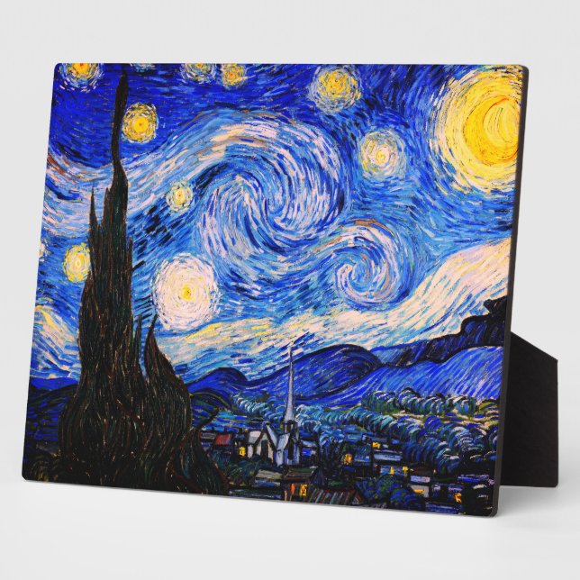 Die Sternennacht von Vincent Van Gogh Fotoplatte (Seite)