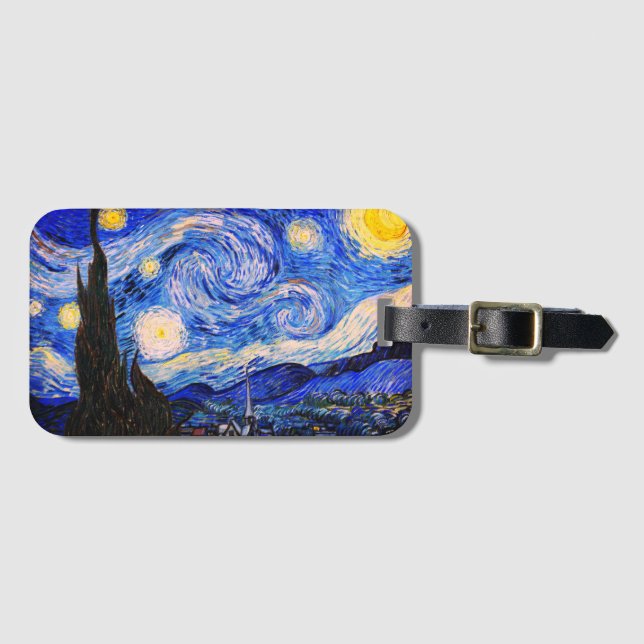 Die Sternennacht von Vincent Van Gogh Gepäckanhänger (Vorderseite (Horizontal))