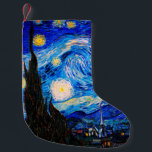 Die Sternennacht von Vincent Van Gogh Kleiner Weihnachtsstrumpf<br><div class="desc">Vincent Van Gogh The Starry Night. Das ist ein altes Meisterwerk des holländischen Meisters Vincent Van Gogh. Dieses schöne Landschaftsbild hat eine schöne, lebendige, gesättigte Farbe. Vincent Van Gogh war ein niederländischer Postimpressionist. Dieses Bild ist öffentlich</div>