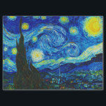 Die Sternennacht von Vincent Van Gogh  Seidenpapier<br><div class="desc">Vincent Van Gogh The Starry Night. Das ist ein altes Meisterwerk des holländischen Meisters Vincent Van Gogh. Dieses schöne Landschaftsbild hat eine schöne,  lebendige,  gesättigte Farbe. Vincent Van Gogh war ein niederländischer Postimpressionist. Dieses Bild ist öffentlich</div>