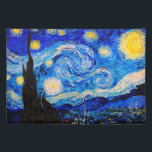 Die Sternennacht von Vincent Van Gogh Stofftischset<br><div class="desc">Vincent Van Gogh The Starry Night. Das ist ein altes Meisterwerk des holländischen Meisters Vincent Van Gogh. Dieses schöne Landschaftsbild hat eine schöne,  lebendige,  gesättigte Farbe. Vincent Van Gogh war ein niederländischer Postimpressionist. Dieses Bild ist öffentlich</div>
