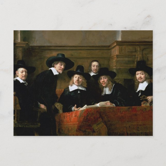 Die Stichprobenbeamten Postkarte (Vorderseite)