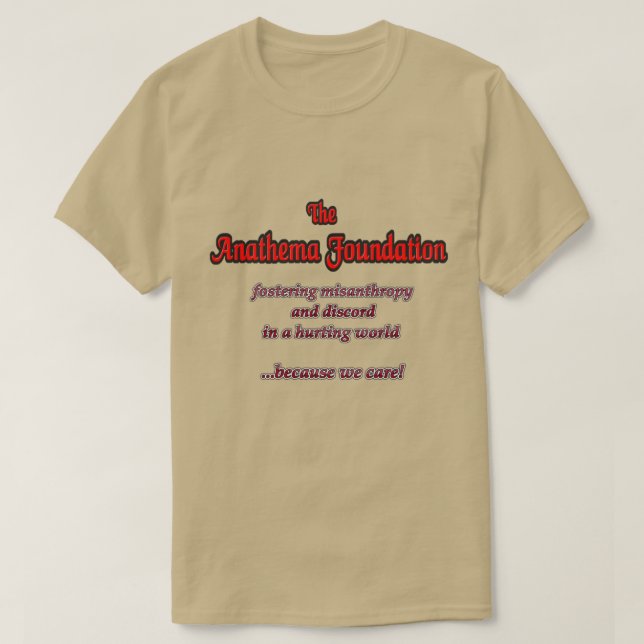 die Stiftung Anathema T-Shirt (Design vorne)