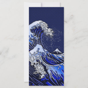 Die Stile der Chromfaser der Great Hokusai Wave