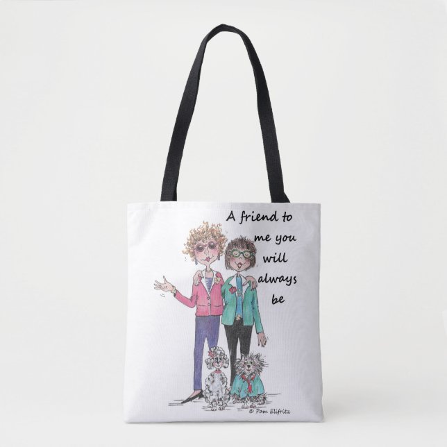 Die Stile kommen und gehen, eine weiche Karikatur, Tasche (Vorderseite)
