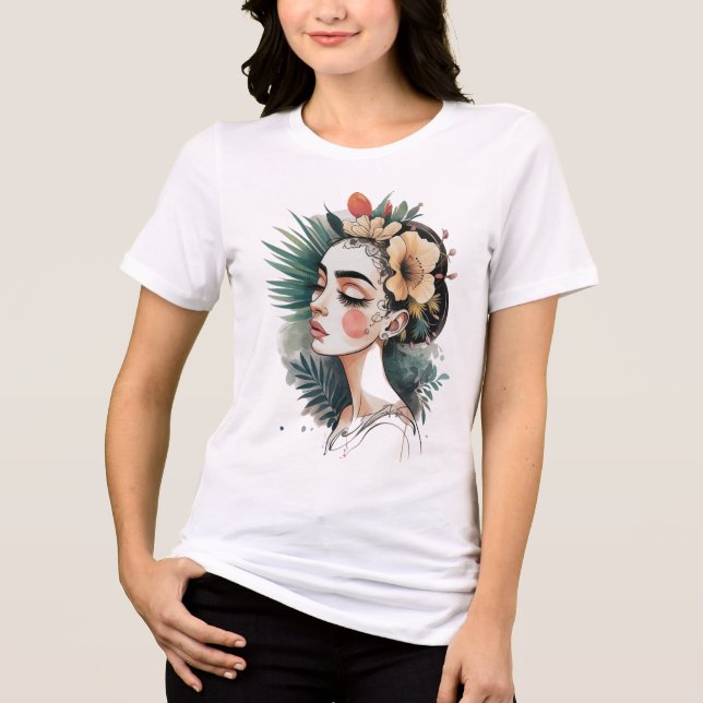 Die Stille der Flora und Fauna Tri-Blend Shirt (Vorderseite)