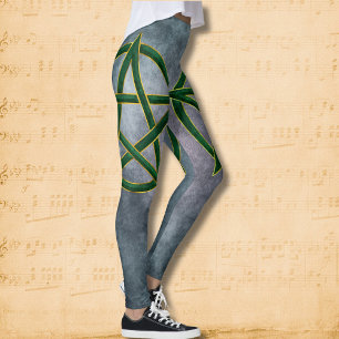 Die Stille der Natur: SmaragdPentagram Leggings