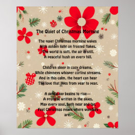 Die Stille des Weihnachtsmorgens Poster