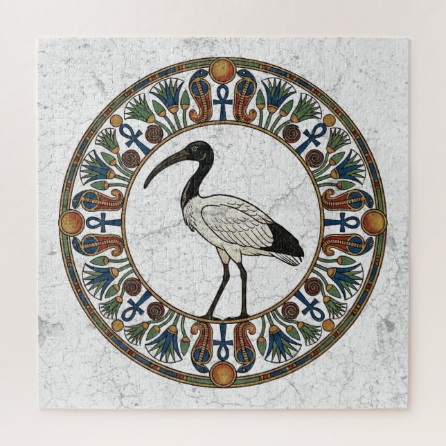 Die Stille des Wissens: Heiliger Ibis des Thoth (Vertikal)