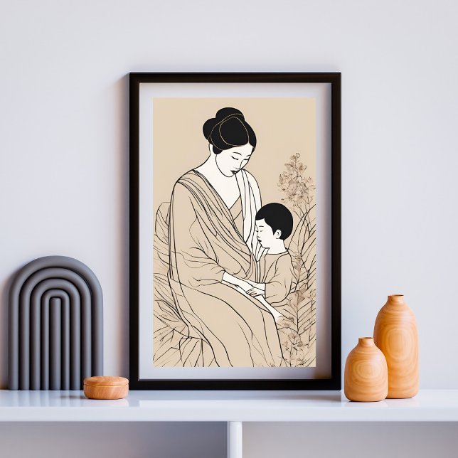 Die stille Umarmung der Mutter Poster (Von Creator hochgeladen)