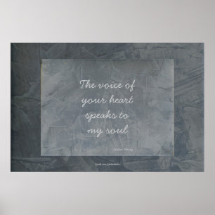 Die Stimme deines Herzens spricht zu meinem Soul - Poster